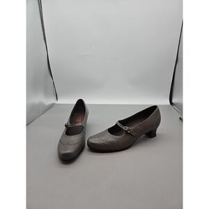 Munro "Isabel" Soft‎ Italian Leather Tapered Heel Baby Jane Shoes -Womens 10 M